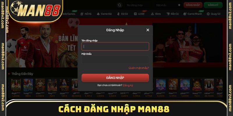 Cách đăng nhập Man88